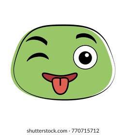 crazy emoji face icon