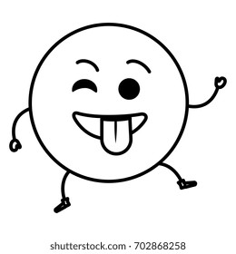 crazy emoticon face character icon