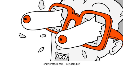 crazy expression draw