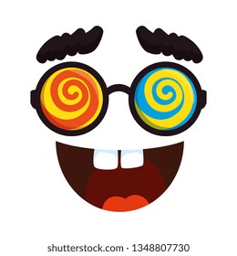 crazy face emoticon icon