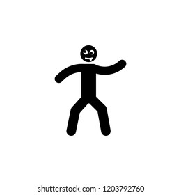 crazy, funny icon. Element of man negative character icon for mobile concept and web apps. Detailed crazy, funny icon can be used for web and mobile