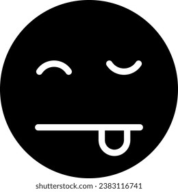 crazy glyph icon illustration vector