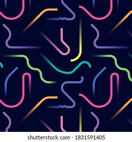 crazy gradient lines seamless pattern
