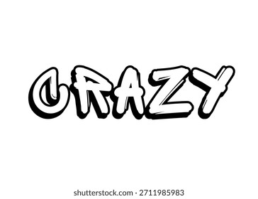 Crazy graffiti word Vector fuente
Palabra de fuente del Vector en un fondo blanco