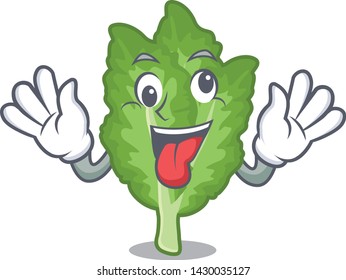 Crazy green mustard in on a character