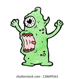crazy gross cartoon alien