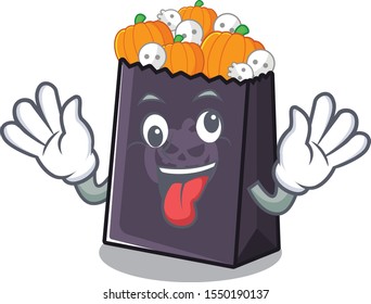 Crazy halloween bag with the mascot shape