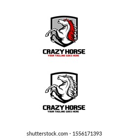 Crazy Horse Logo - Horse Logo Great for any related Company theme.
