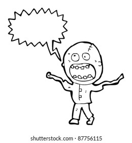 verrückte verrückte Madman-Cartoon