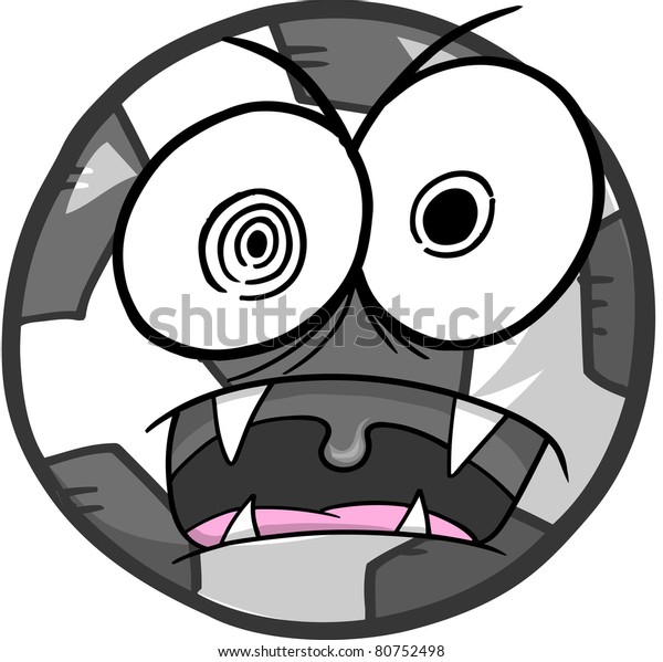 Crazy Insane Soccer Vector Illustration Stock Vector (Royalty Free ...