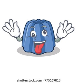 Crazy jelly character cartoon style