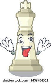 Crazy king chess in the cartoon shape