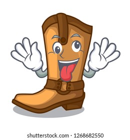 Crazy leather cowboy boots shape cartoon funny