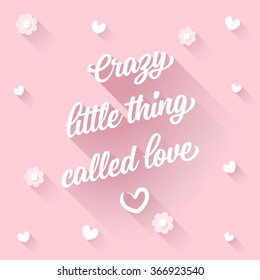 Crazy little thing called love - ROSE round greeting card