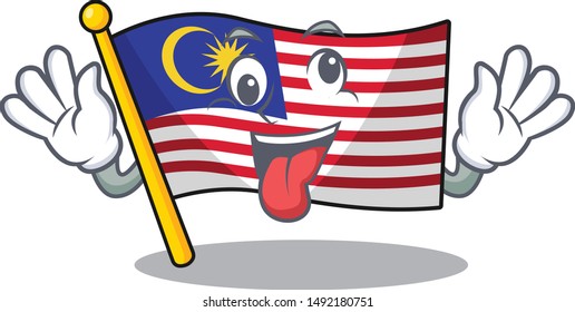 Crazy malaysia mascot flag kept in cupboard