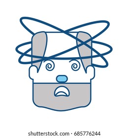 Crazy man cartoon