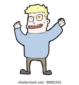 crazy man cartoon