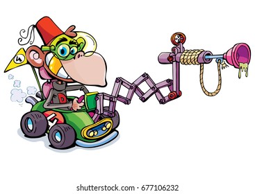 crazy monkey crazy in the toy car