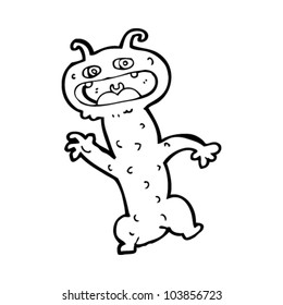 verrückter Monster-Cartoon