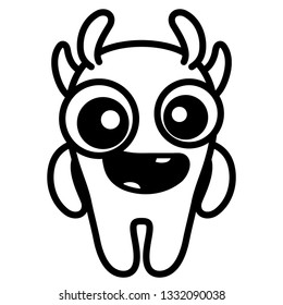 crazy monster comic character