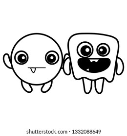 crazy monsters couple comic characters