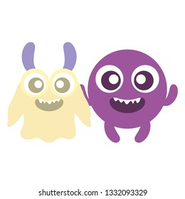 crazy monsters couple comic characters