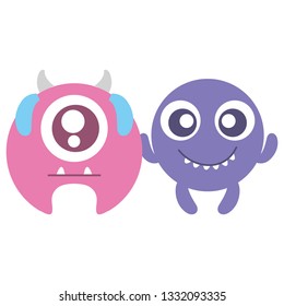 crazy monsters couple comic characters