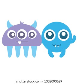 crazy monsters couple comic characters