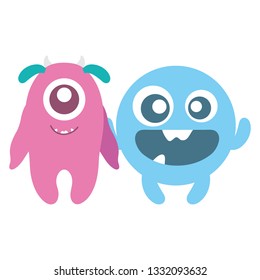 crazy monsters couple comic characters