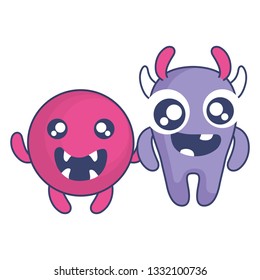 crazy monsters couple comic characters