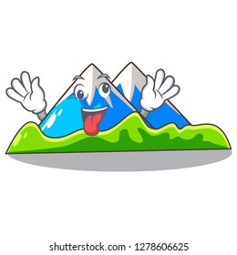 Crazy mountain cartoon images are very beautiful