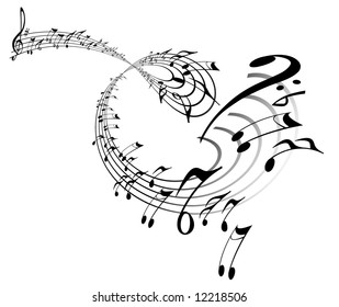 Crazy music. Design element