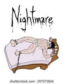 crazy nightmare illustration