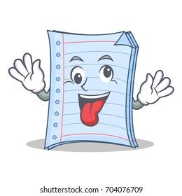 Crazy notebook character cartoon design