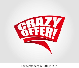 Crazy offer labels banners