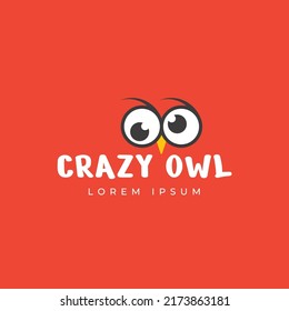 Design-Vorlage für das Crazy-Eule-Logo