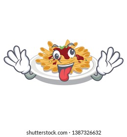 Crazy pasta isolated with in the cartoon