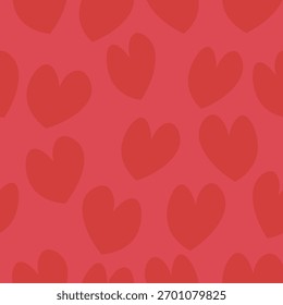 Crazy pink background for Valentine's Day with hearts.