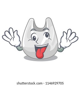 Crazy plastic bag mascot cartoon