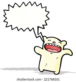 crazy polar bear teddy