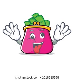 Crazy purse character cartoon style
