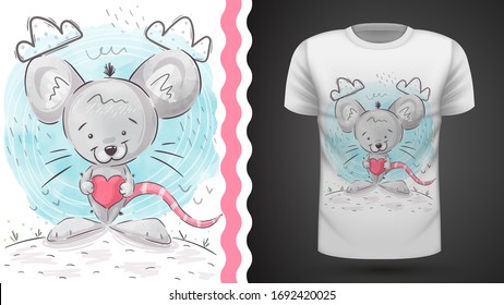 Rata loca - idea para imprimir pantalones t.