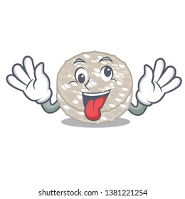 Crazy rice cakes isolated in the mascot