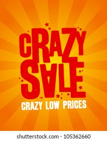 Crazy Sale Design Template.