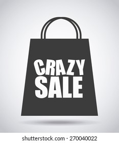 crazy sale design, vector illustration eps10 graphic 