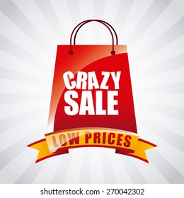 crazy sale design, vector illustration eps10 graphic 