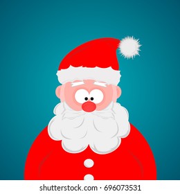 Crazy santa claus cartoon