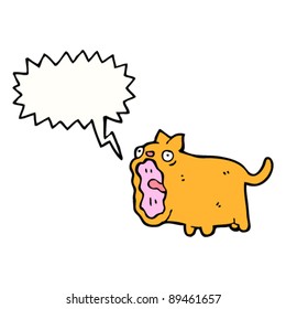 crazy shrieking cat cartoon