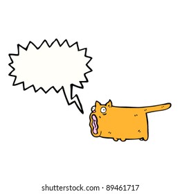 crazy shrieking cat cartoon