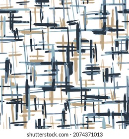 Crazy sketch random black pattern. Creative chaos and variety. Modern art drawing painting. 2d illustration. Digital texture wallpaper. Artistic sketch draw backdrop material.